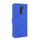 For Xiaomi Redmi 9 Solid Color Skin Feel Magnetic Buckle Horizontal Flip Calf Texture PU Leather Case with Holder & Card Slots & Wallet(Blue) - 3
