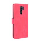 For Xiaomi Redmi 9 Solid Color Skin Feel Magnetic Buckle Horizontal Flip Calf Texture PU Leather Case with Holder & Card Slots & Wallet(Rose Red) - 3