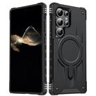 For Samsung Galaxy S23 Ultra 5G Straship MagSafe TPU Hybrid PC Phone Case(Black) - 1