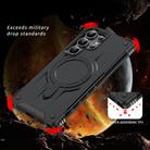 For Samsung Galaxy S23 Ultra 5G Straship MagSafe TPU Hybrid PC Phone Case(Black) - 2