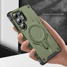 For Samsung Galaxy S23 Ultra 5G Straship MagSafe TPU Hybrid PC Phone Case(Army Green) - 3