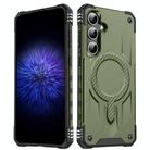 For Samsung Galaxy S23 FE 5G Straship MagSafe TPU Hybrid PC Phone Case(Army Green) - 1