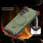 For Samsung Galaxy S23 FE 5G Straship MagSafe TPU Hybrid PC Phone Case(Army Green) - 2