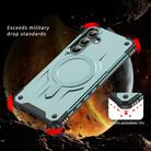 For Samsung Galaxy S24 FE 5G Straship MagSafe TPU Hybrid PC Phone Case(Midnight Green) - 2