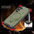 For Samsung Galaxy S24 FE 5G Straship MagSafe TPU Hybrid PC Phone Case(Army Green) - 2