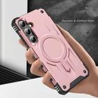 For Samsung Galaxy S24 FE 5G Straship MagSafe TPU Hybrid PC Phone Case(Rose Gold) - 3