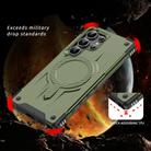 For Samsung Galaxy S25 Ultra 5G Straship MagSafe TPU Hybrid PC Phone Case(Army Green) - 2