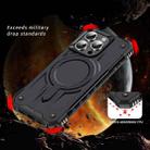 For iPhone 16 Pro Max Straship MagSafe TPU Hybrid PC Phone Case(Black) - 2