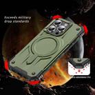 For iPhone 16 Pro Max Straship MagSafe TPU Hybrid PC Phone Case(Army Green) - 2