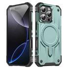 For iPhone 16 Pro Straship MagSafe TPU Hybrid PC Phone Case(Midnight Green) - 1