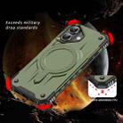 For iPhone 16 Plus Straship MagSafe TPU Hybrid PC Phone Case(Army Green) - 2