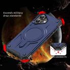 For iPhone 16 Plus Straship MagSafe TPU Hybrid PC Phone Case(Blue) - 2