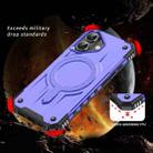 For iPhone 16 Plus Straship MagSafe TPU Hybrid PC Phone Case(Purple) - 2