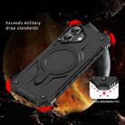 For iPhone 16 Straship MagSafe TPU Hybrid PC Phone Case(Black) - 2