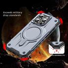 For iPhone 15 Pro Max Straship MagSafe TPU Hybrid PC Phone Case(Gray) - 2