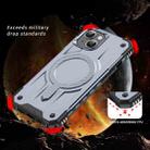 For iPhone 15 Straship MagSafe TPU Hybrid PC Phone Case(Gray) - 2