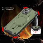 For iPhone 15 Straship MagSafe TPU Hybrid PC Phone Case(Army Green) - 2