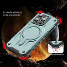 For iPhone 14 Pro Straship MagSafe TPU Hybrid PC Phone Case(Midnight Green) - 2