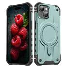 For iPhone 14 Plus Straship MagSafe TPU Hybrid PC Phone Case(Midnight Green) - 1