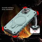 For iPhone 14 Plus Straship MagSafe TPU Hybrid PC Phone Case(Midnight Green) - 2