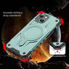 For iPhone 14 / 13 Straship MagSafe TPU Hybrid PC Phone Case(Midnight Green) - 2