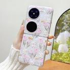 For Huawei P50 Pocket Shell Texture Flower Pattern Protective Phone Case(Tulip) - 2