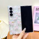 For Samsung Galaxy Z Fold4 Shell Texture Flower Pattern Protective Phone Case(Tulip) - 2