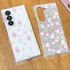 For Samsung Galaxy Z Fold4 Shell Texture Flower Pattern Protective Phone Case(Tulip) - 3