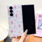 For Samsung Galaxy Z Fold4 Shell Texture Flower Pattern Protective Phone Case(Floral) - 2