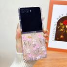 For Motorola Razr 40 Ultra Shell Texture Flower Pattern Protective Phone Case(Tulip) - 2