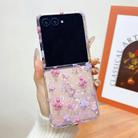 For Motorola Razr 50 Ultra Shell Texture Flower Pattern Protective Phone Case(Floral) - 2