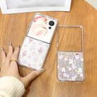 For Honor Magic V Flip Shell Texture Flower Pattern Protective Phone Case(Tulip) - 3