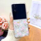 For Xiaomi Mix Flip Shell Texture Flower Pattern Protective Phone Case(Tulip) - 2