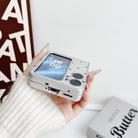 For OPPO Find N2 Flip Mirror Polka Dot PC Folding Phone Case(White) - 3