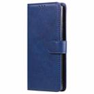 For Samsung Galaxy A91 / S10 Lite 2 in 1 Solid Color Detachable PU Leather Case with Card Slots & Magnetic Holder & Photo Frame & Wallet & Strap(Blue) - 2