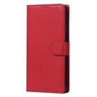 For Samsung Galaxy Note 20 2 in 1 Solid Color Detachable PU Leather Case with Card Slots & Magnetic Holder & Photo Frame & Wallet & Strap(Red) - 2
