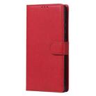 For Samsung Galaxy Note 20 2 in 1 Solid Color Detachable PU Leather Case with Card Slots & Magnetic Holder & Photo Frame & Wallet & Strap(Red) - 1