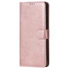 For Samsung Galaxy Note 20 Ultra 2 in 1 Solid Color Detachable PU Leather Case with Card Slots & Magnetic Holder & Photo Frame & Wallet & Strap(Rose Gold) - 2