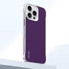 For iPhone 15 Pro Max SULADA Skin Feel Liquid Leather Shockproof Phone Case(Purple) - 1