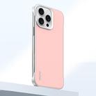 For iPhone 15 Pro Max SULADA Skin Feel Liquid Leather Shockproof Phone Case(Pink) - 1