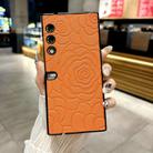 For Honor V Purse Impression Camellia Pattern Protective Phone Case(Orange) - 2