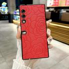 For Honor V Purse Impression Camellia Pattern Protective Phone Case(Red) - 2