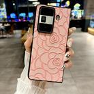 For Honor Magic V2 Impression Camellia Pattern Protective Phone Case(Pink) - 2
