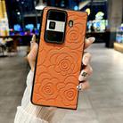 For Honor Magic Vs Impression Camellia Pattern Protective Phone Case(Orange) - 2