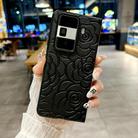 For Honor Magic Vs3 Impression Camellia Pattern Protective Phone Case(Black) - 2
