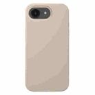 For iPhone 16e Liquid Silicone Phone Case(Pebble) - 1