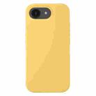 For iPhone 16e Liquid Silicone Phone Case(Yellow) - 1