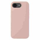 For iPhone 16e Liquid Silicone Phone Case(Sand Pink) - 1