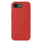 For iPhone 16e Liquid Silicone Phone Case(Carmine Red) - 1