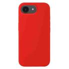 For iPhone 16e Liquid Silicone Phone Case(Red) - 1